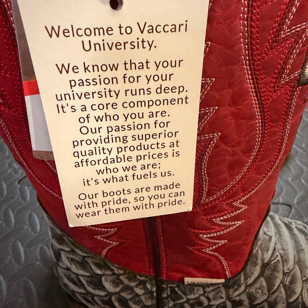 Vaccari University Texas Tech Python Genuine Leat… - image 8